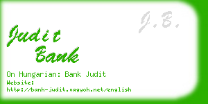 judit bank business card